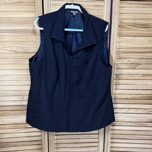 Roz & Ali Blouse Dark Blue Sleeveless Size 3X